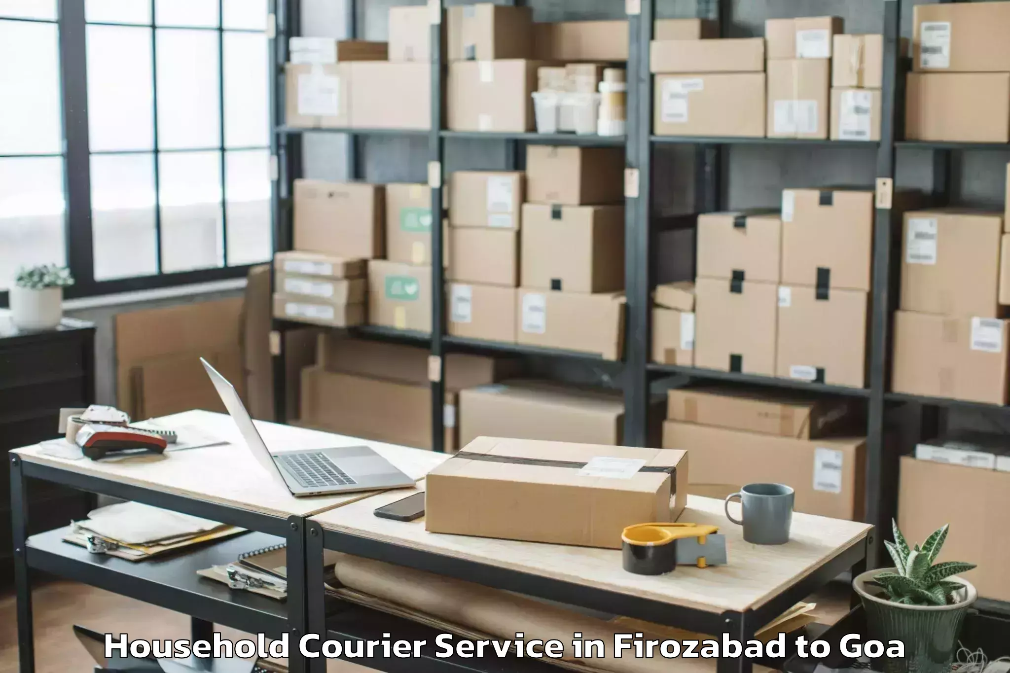 Professional Firozabad to Pilerne Household Courier